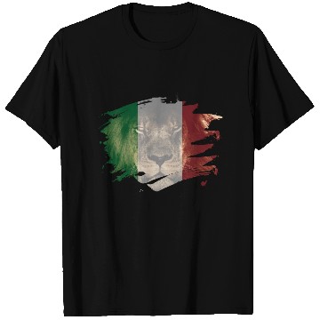 Discover Italy Flag & African Lion Picture T Shirts