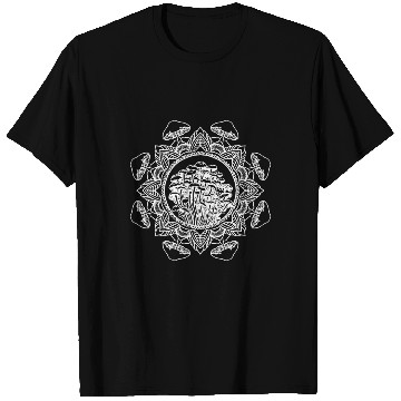 Discover Men s Mushroom Mandala Psychedelic Tattoo Style T Shirts