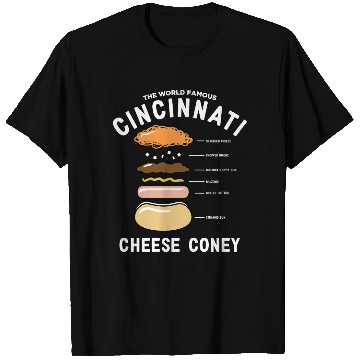 Discover the world famous cincinnati cheese coney chef T Shirts