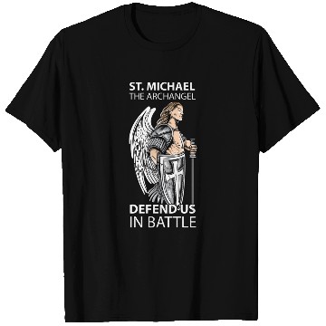 Discover St Michael the Archangel Saints Angel Catholic T Shirts