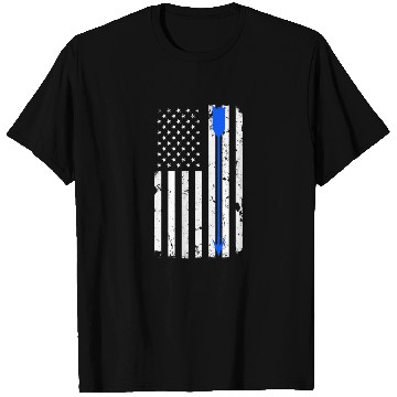 Discover Blue Archery Arrow Distressed American Flag T Shirts