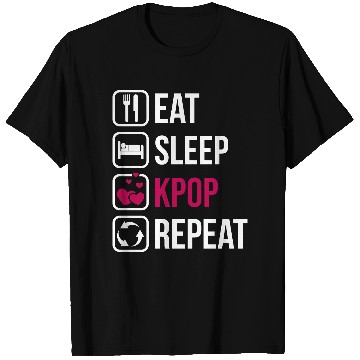 Discover Eat Sleep KPOP Repeat T Shirts