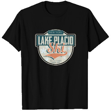 Discover Skiing Ski Ski holidays Skier Lake Placid Outfitte T Shirts