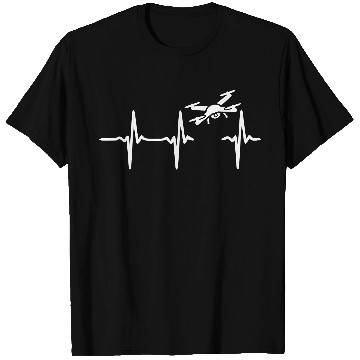 Discover Heart Beat Drone T Shirts