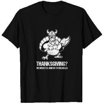 Discover Funny Thanksgiving Day Viking Turkey Valhalla T Shirts