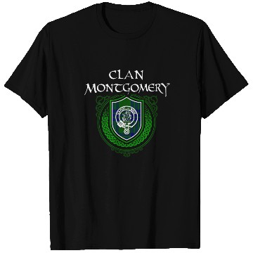 Discover Montgomery Surname Scottish Clan Tartan Crest Badg T Shirts
