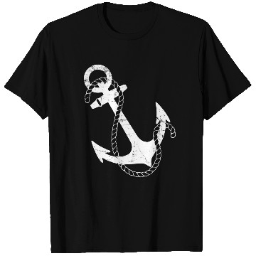 Discover Retro Nautical Anchor T Shirts