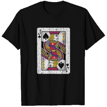 Discover jack of spades playing card T Shirts