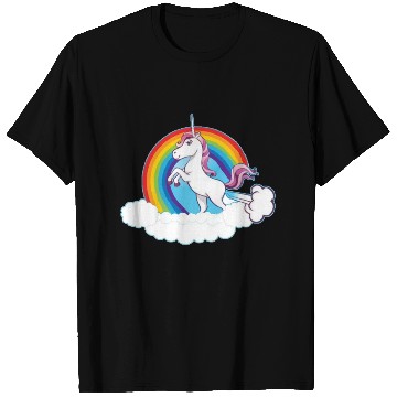 Discover Rainbow Unicorn Love T Shirts