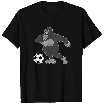 Discover Gorilla Mokey Ape Soccer Player Gift & Present T Shirts