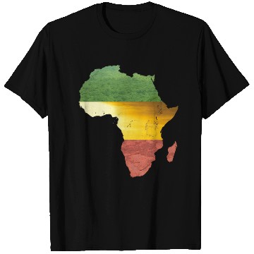 Discover Africa - red, gold and green T Shirts