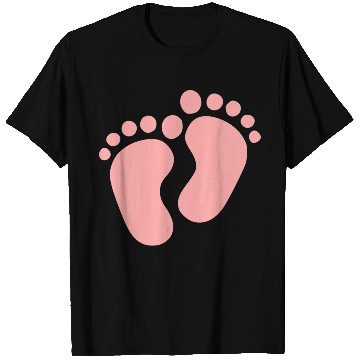 Discover Baby Feet Pastel Pink Pregnancy Maternity T Shirts