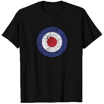 Discover Distressed Target Bullseye British RAF Roundel T Shirts