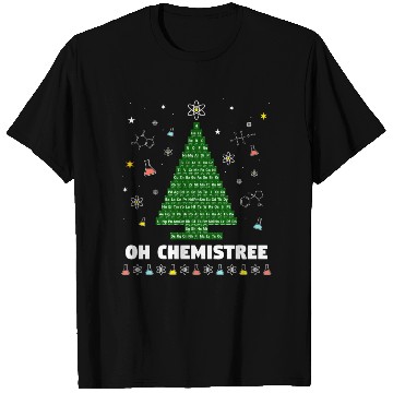 Discover Oh Chemistree Periodic Table Christmas Tree T Shirts