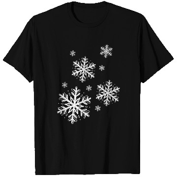 Discover Snowflakes I LOVE WINTER T Shirts