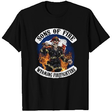 Discover sons of fire wyoming firefighter T Shirts