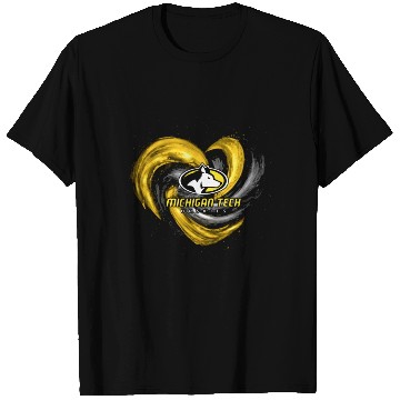 Discover michigan tech animals heart husky T Shirts