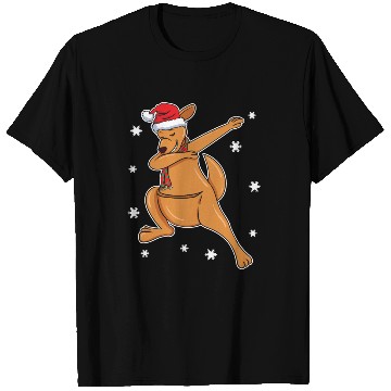Discover Kangaroo Australian Dabbing Xmas Christmas Present T Shirts