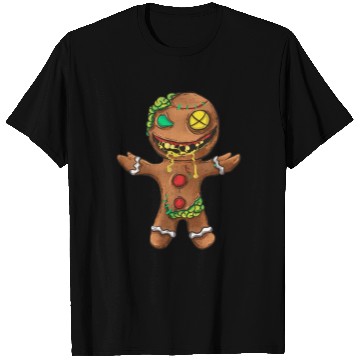 Discover Zombie Christmas Gingerbread Man Funny Holiday T Shirts