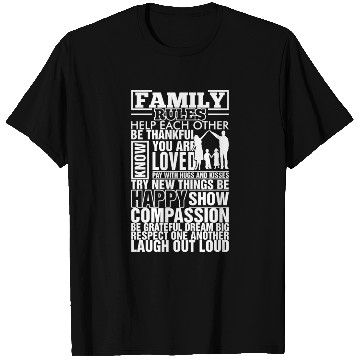 Discover Family Rules T Shirts