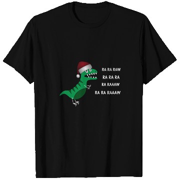 Discover Funny Christmas T-Rex Dinosaur Ra Ra Ra Xmas T Shirts