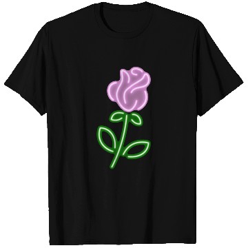 Discover Neon Rose - Pink T Shirts