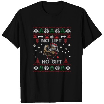 Discover No Lift No Gift T Shirts Ugly Christmas Sweater Gym