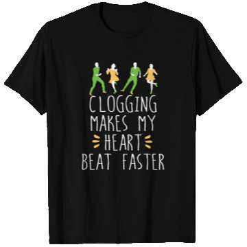 Discover Clogging folk dance Heart Beat clog funny gift T Shirts