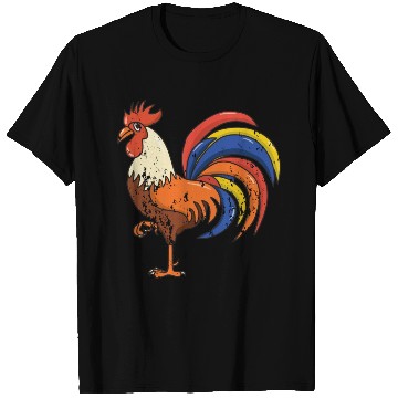 Discover Retro Vintage Grunge Style Rooster T Shirts