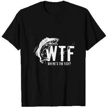Discover wtf where is the fish fishing tattoo T Shirts