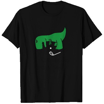 Discover T-Rex hates minigolf miniature golf dinosaur T Shirts