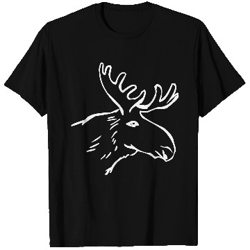 Discover Moose Illustration T Shirts