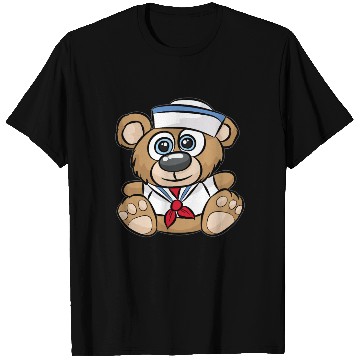 Discover SAILOR TEDDY BEAR captain crew sail boat nautical T Shirts