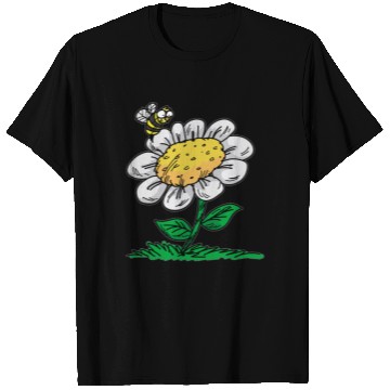 Discover COMMON DAISY FLOWER Bee Cartoon Comic T Shirts