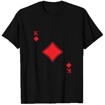 Discover King Of Diamonds Playing Cards Poker Casino Gift T Shirts