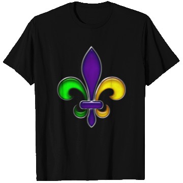 Discover Fleur De Lis Mardi Gras Glossy Lily T Shirts