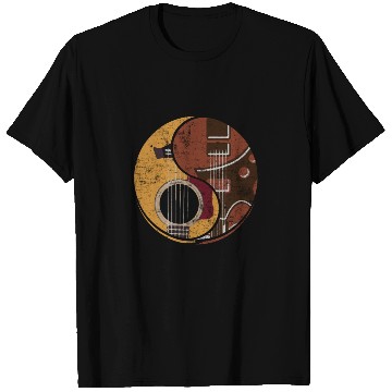 Discover Guitar Ying Yang Music Guitar Player Gift T Shirts