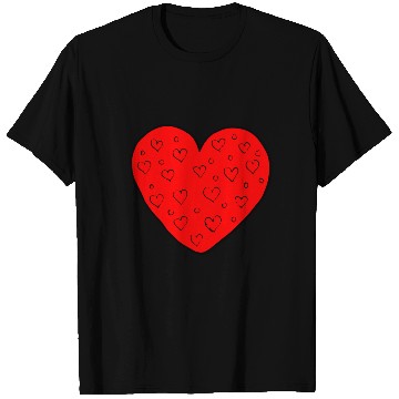 Discover Big red heart with little hearts Valentine's gift T Shirts