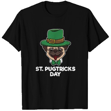 Discover Pug Dog Pug Tricks Day St Patricks Day Gift T Shirts