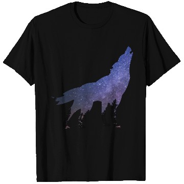 Discover Wolf wolves galaxy howl T Shirts