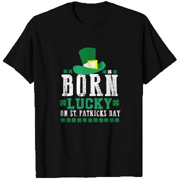 Discover Born Lucky on St Patricks Day Birthday Toddler T Shirts