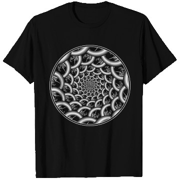 Discover Swirl of Psychedelic Black & White Rings T Shirts