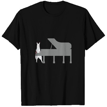 Discover Cute Alpaca Llama Playing Piano Musician Gift T Shirts