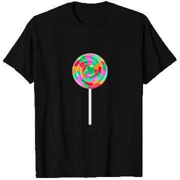Discover Lollipop Stick Swirl Sweet Candy T Shirts