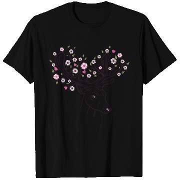 Discover Deer Antler Blossoms Flowers Floral Spring T Shirts