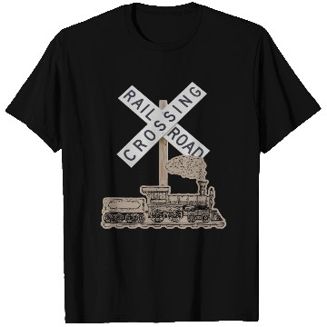 Discover Train Track Railroad Crossing T Shirts