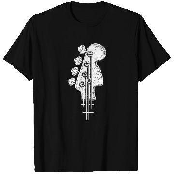 Discover Head of a bass guitar T Shirts