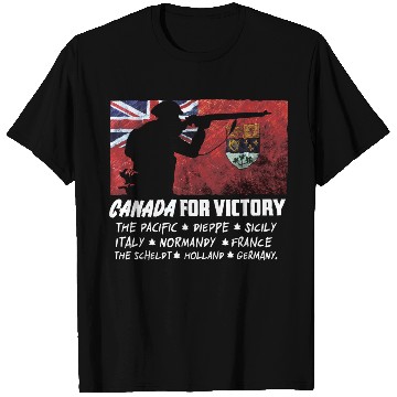 Discover Canadian World War 2 Battles T Shirts