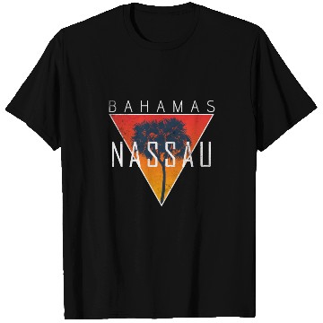 Discover Bahamas Nassau Palms Holiday T Shirts