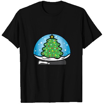 Discover Snow ball with Christmas Tree T Shirts